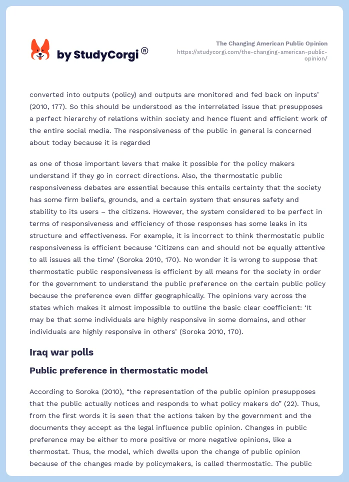 The Changing American Public Opinion. Page 2