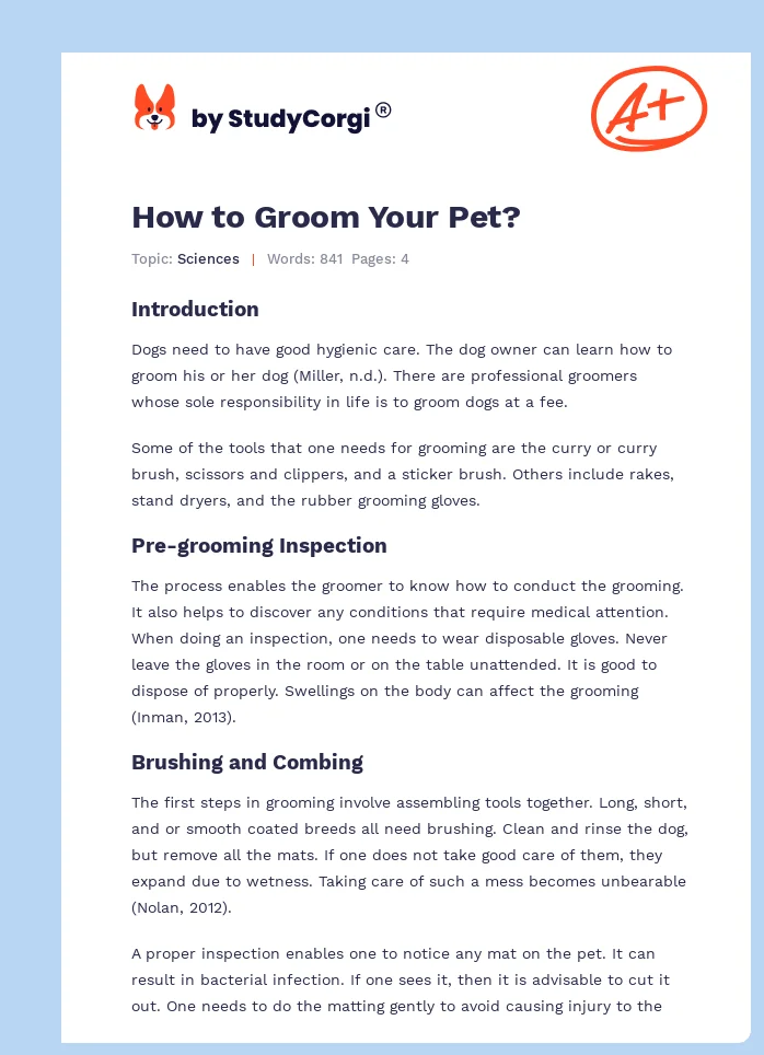 How to Groom Your Pet?. Page 1