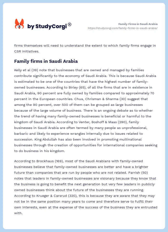 Family Firms in Saudi Arabia. Page 2