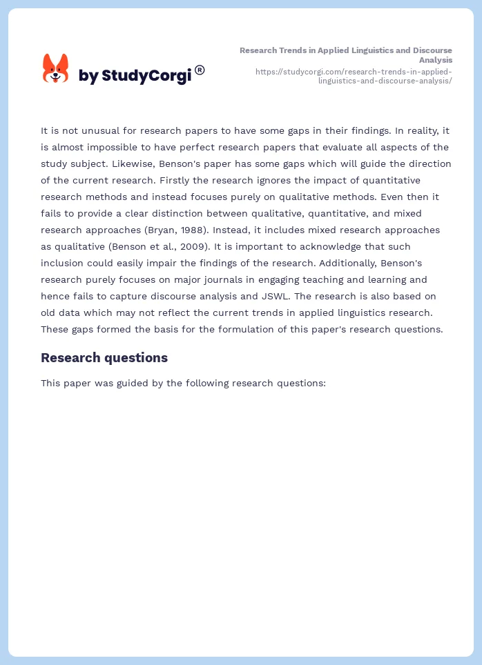 Research Trends in Applied Linguistics and Discourse Analysis. Page 2