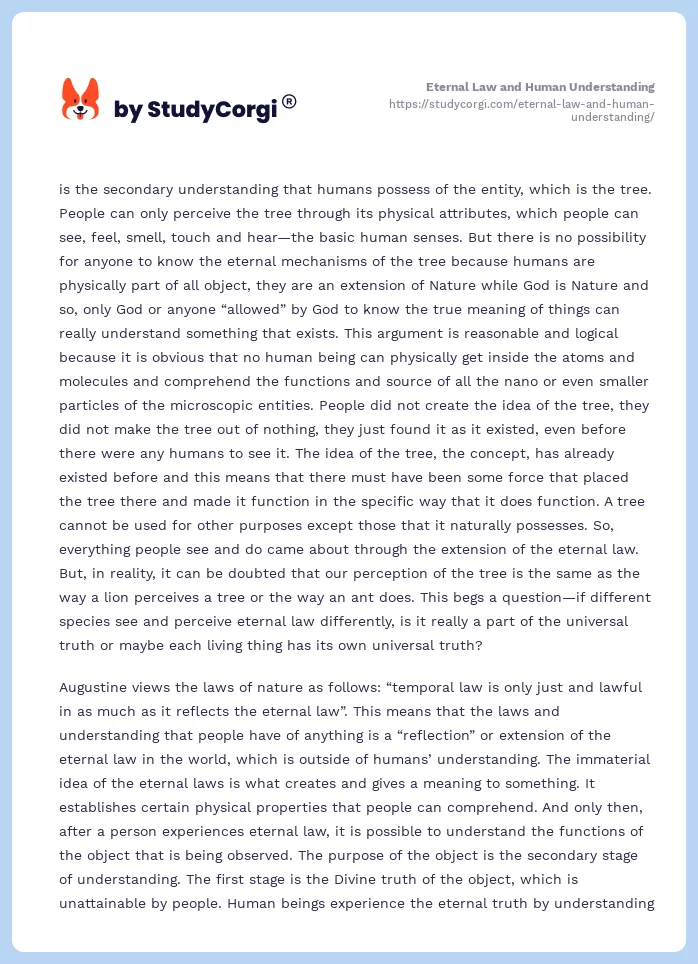 Eternal Law and Human Understanding. Page 2