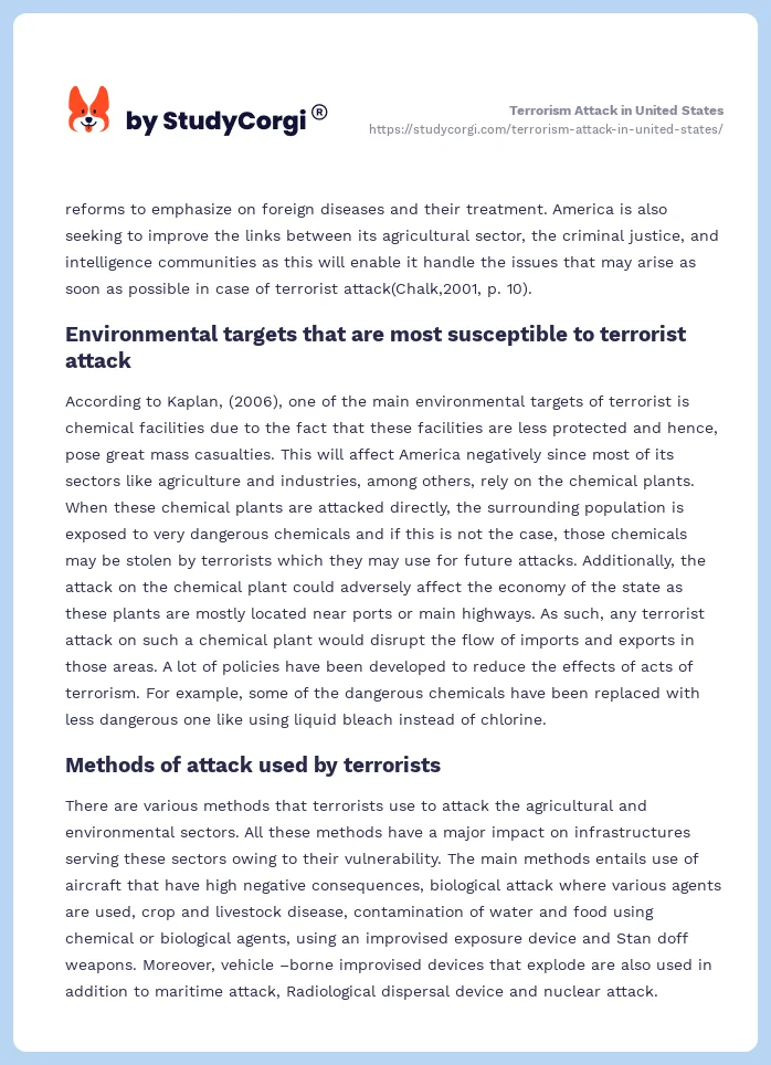 Terrorism Attack in United States. Page 2