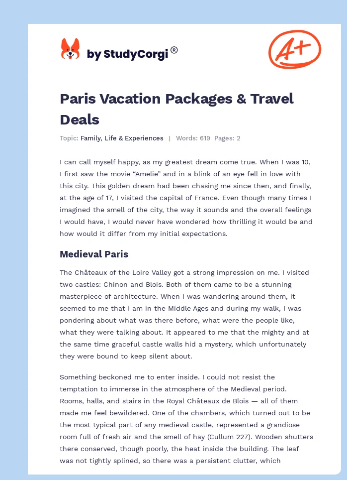 Paris Vacation Packages & Travel Deals. Page 1