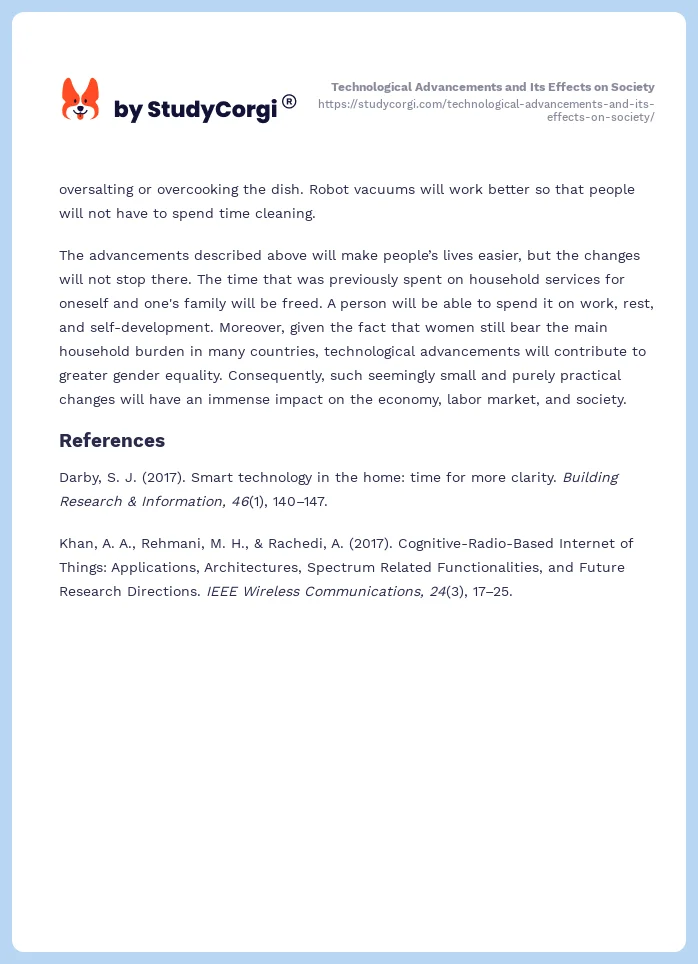 Technological Advancements and Its Effects on Society. Page 2
