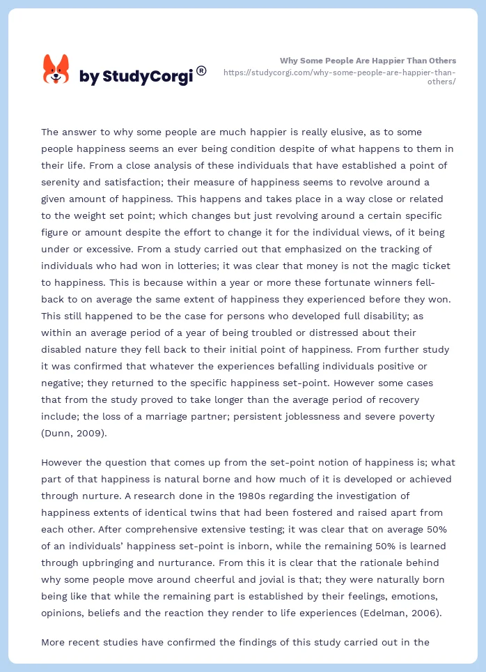 Why Some People Are Happier Than Others. Page 2