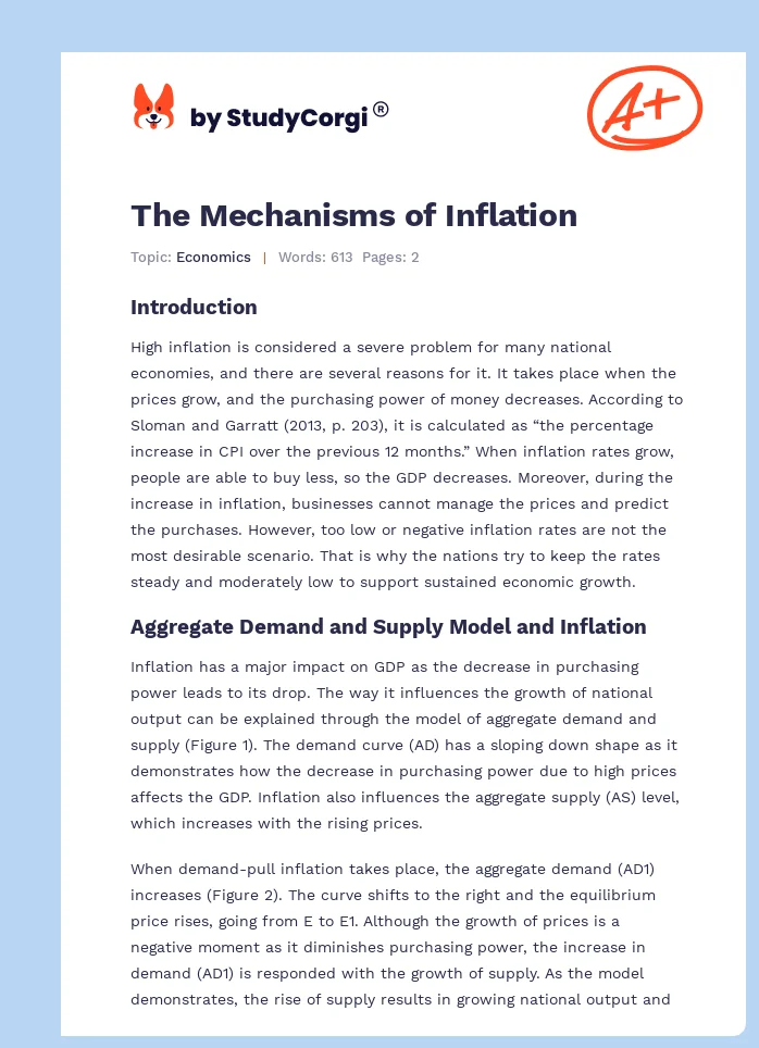 The Mechanisms of Inflation. Page 1