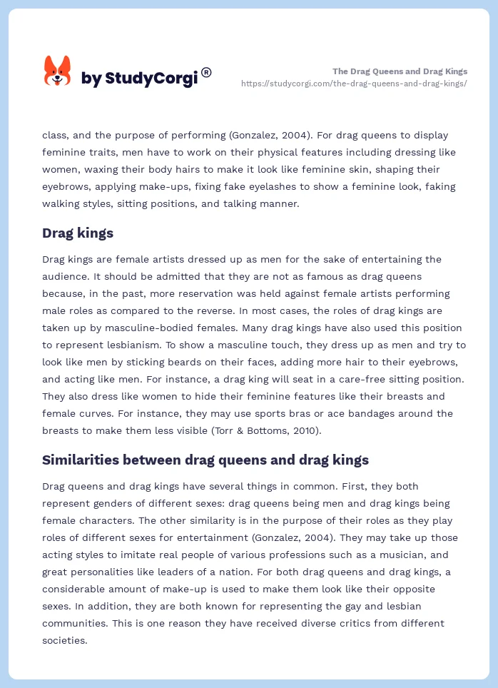 The Drag Queens and Drag Kings. Page 2