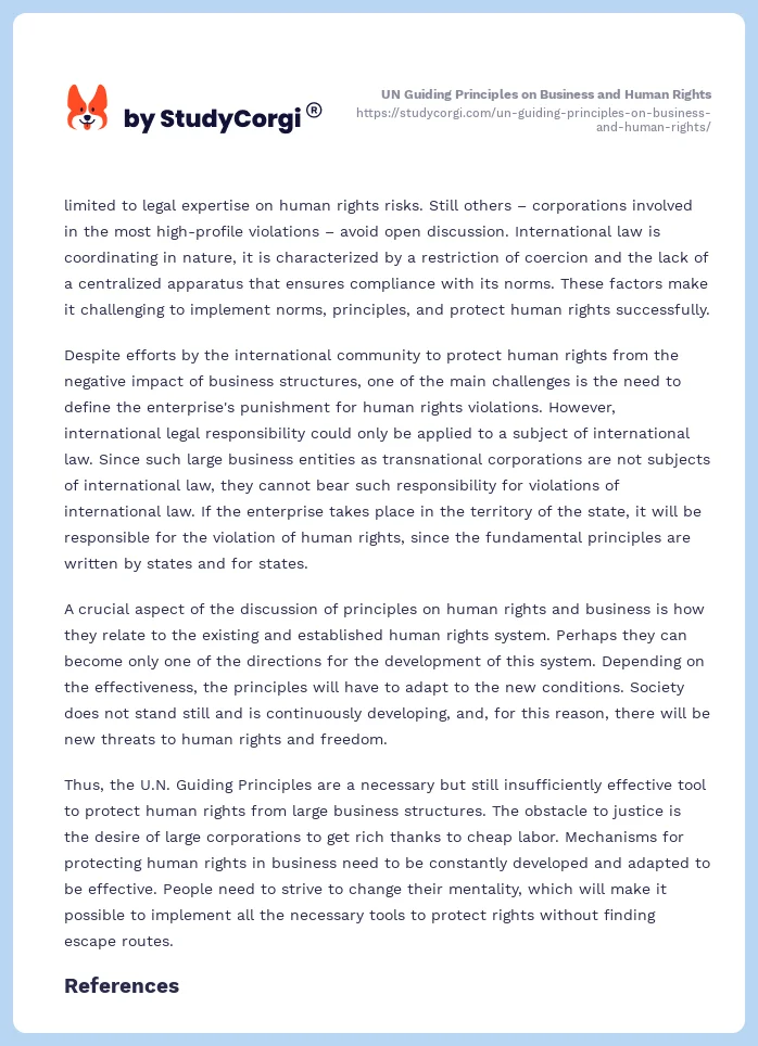 UN Guiding Principles on Business and Human Rights. Page 2