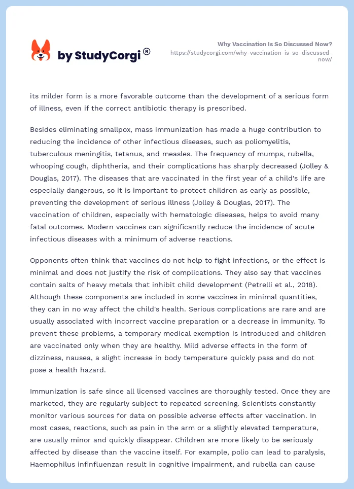 Why Vaccination Is So Discussed Now?. Page 2