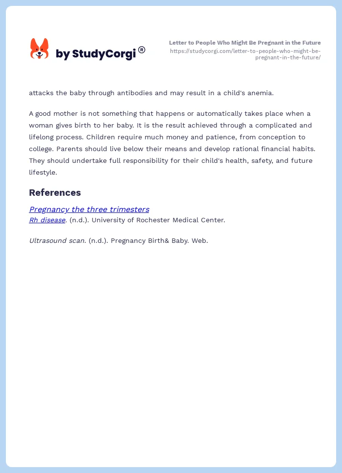 Letter to People Who Might Be Pregnant in the Future. Page 2