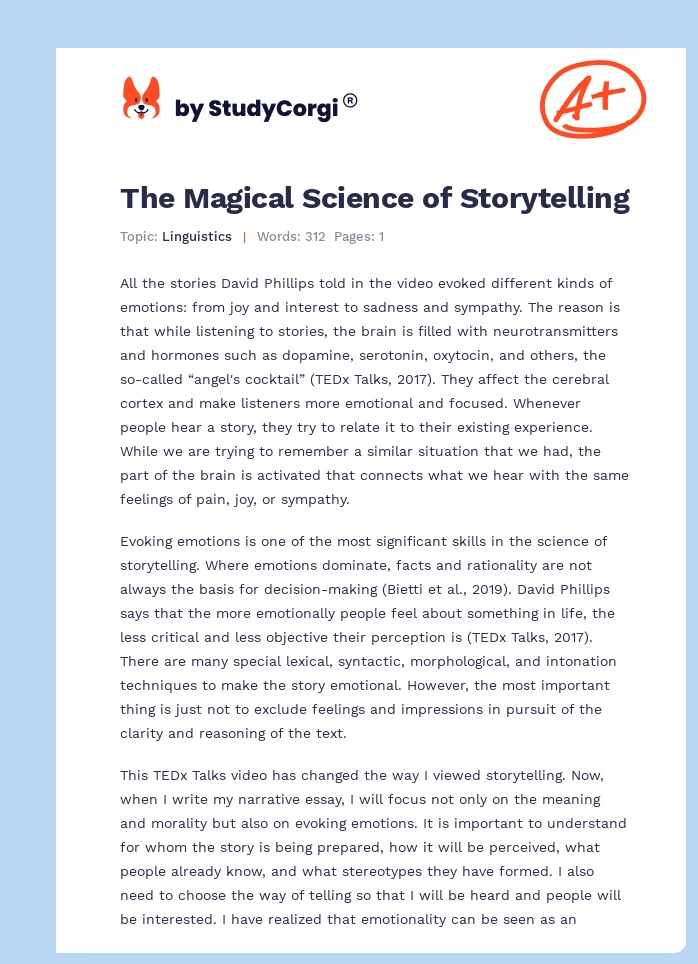 The Magical Science of Storytelling. Page 1