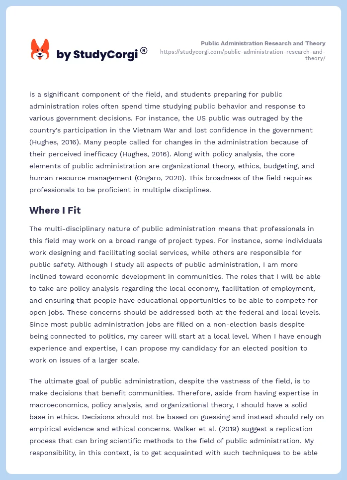 Public Administration Research and Theory. Page 2
