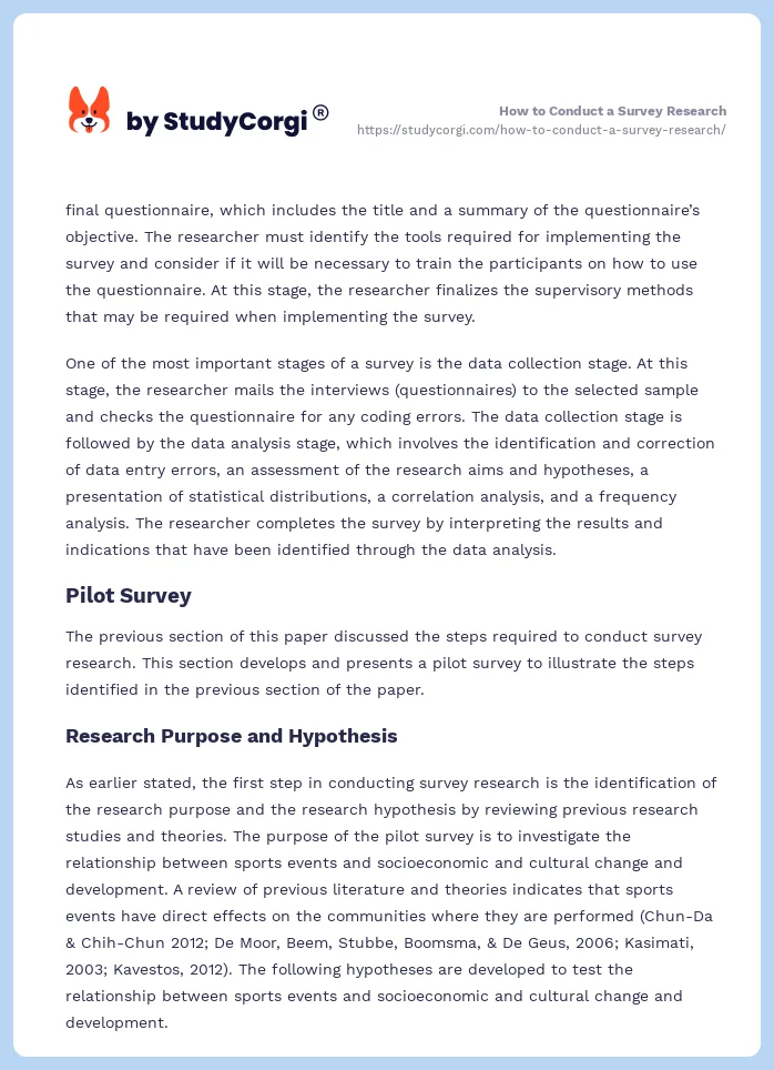 How to Conduct a Survey Research. Page 2