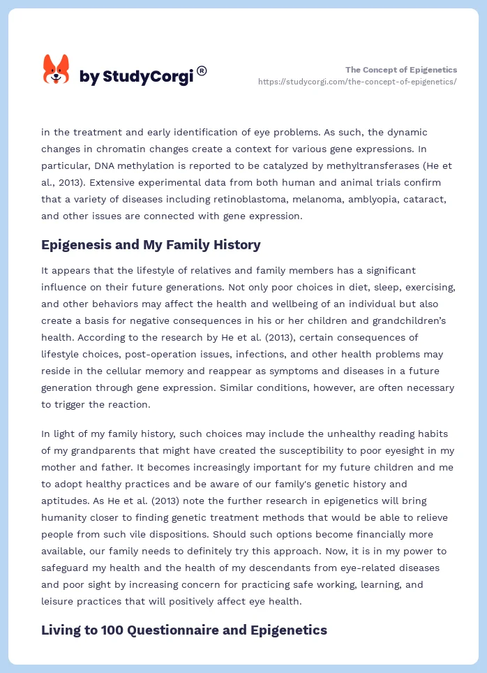 The Concept of Epigenetics. Page 2