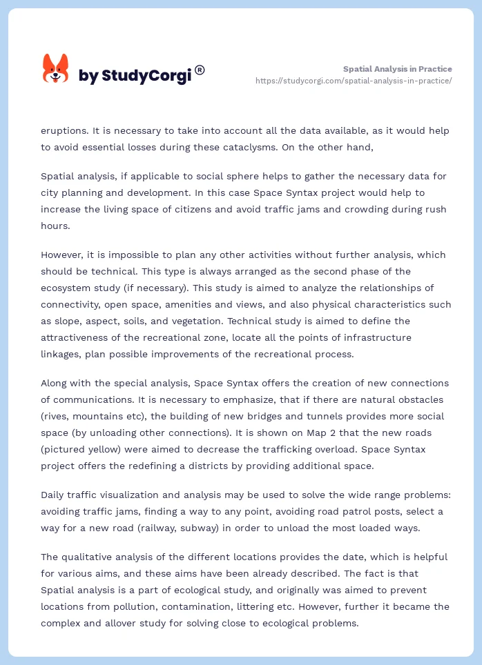 Spatial Analysis in Practice. Page 2