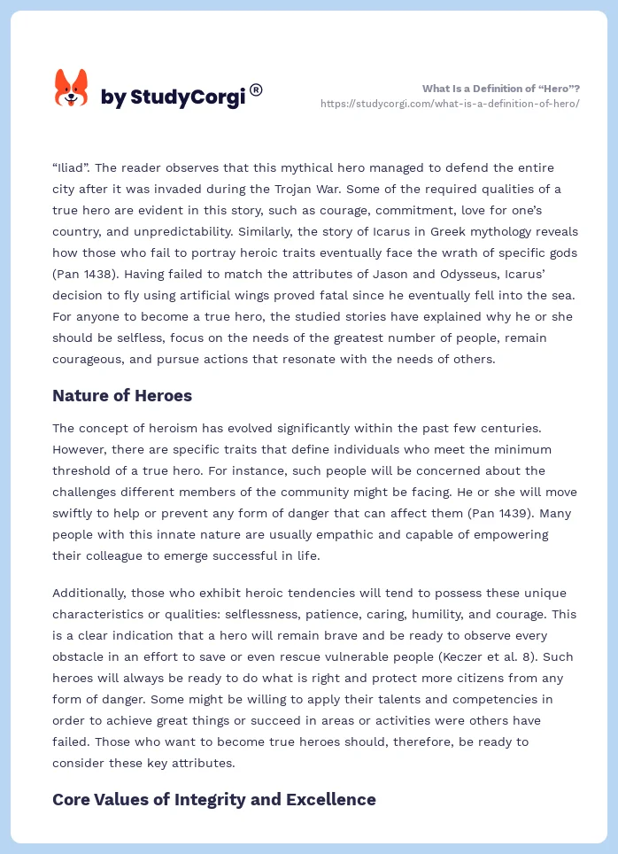 What Is a Definition of “Hero”?. Page 2