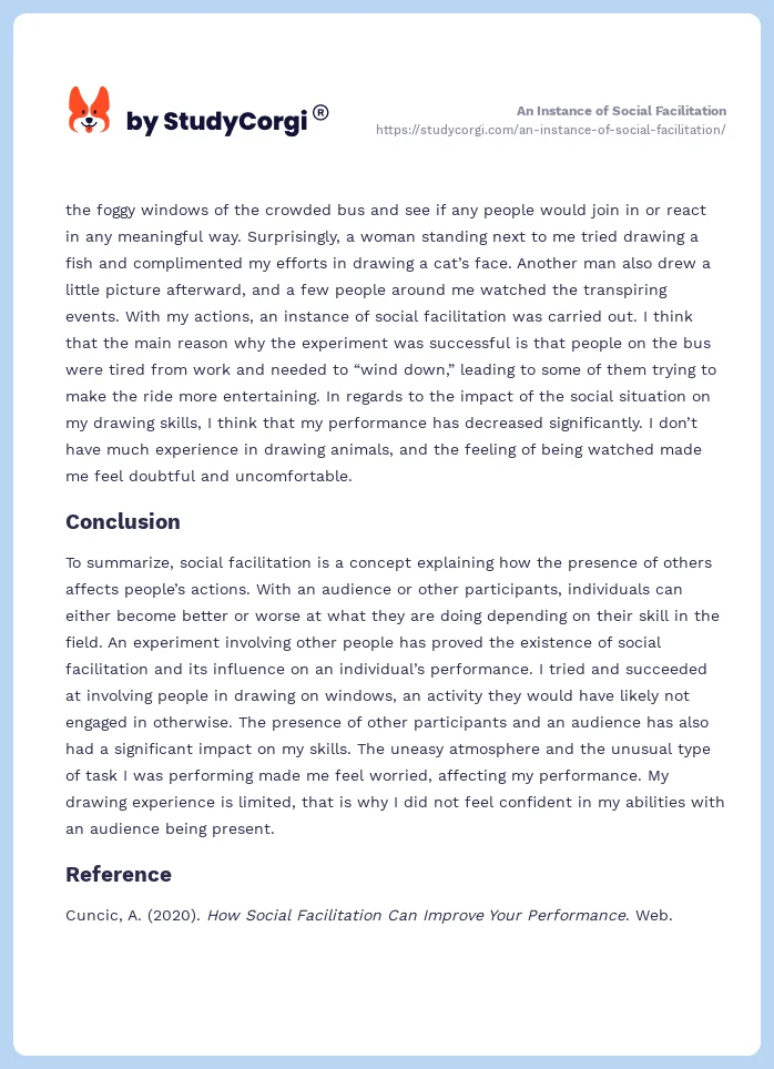 An Instance of Social Facilitation. Page 2