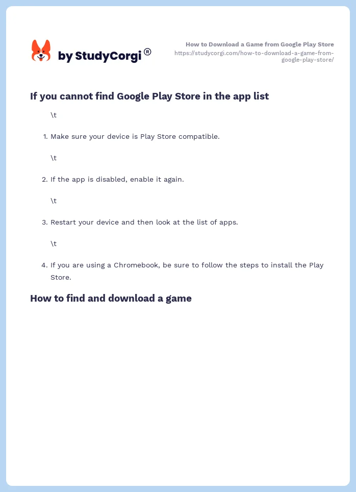 How to Download a Game from Google Play Store. Page 2