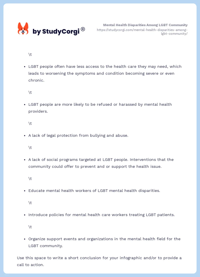 Mental Health Disparities Among LGBT Community. Page 2