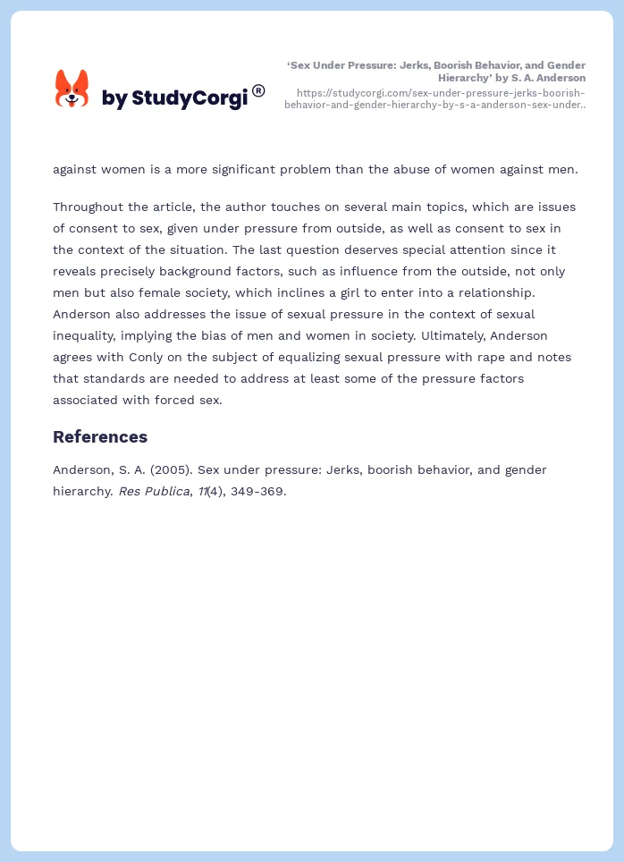 ‘Sex Under Pressure: Jerks, Boorish Behavior, and Gender Hierarchy’ by S. A. Anderson. Page 2