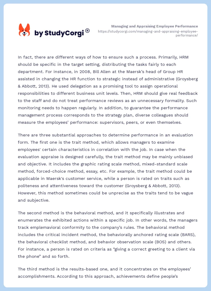Managing and Appraising Employee Performance. Page 2