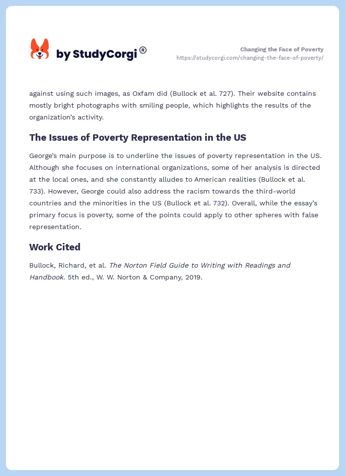 Changing the Face of Poverty. Page 2