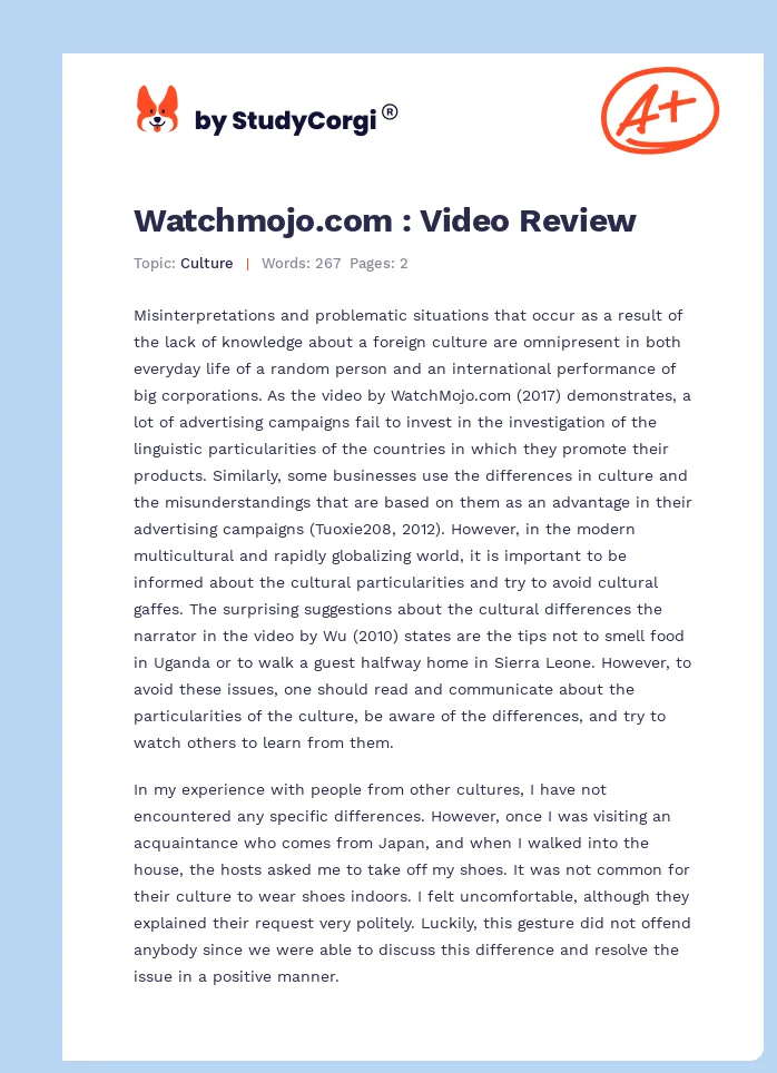 Watchmojo.com : Video Review. Page 1