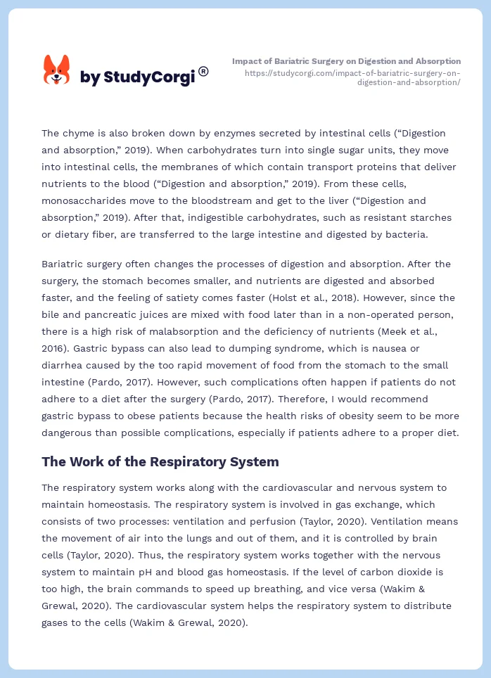 Impact of Bariatric Surgery on Digestion and Absorption. Page 2