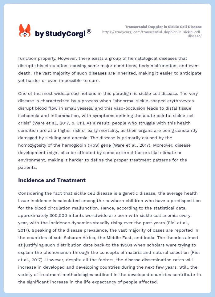 Transcranial Doppler in Sickle Cell Disease. Page 2