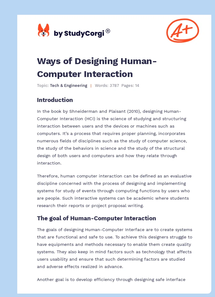 Ways of Designing Human-Computer Interaction. Page 1