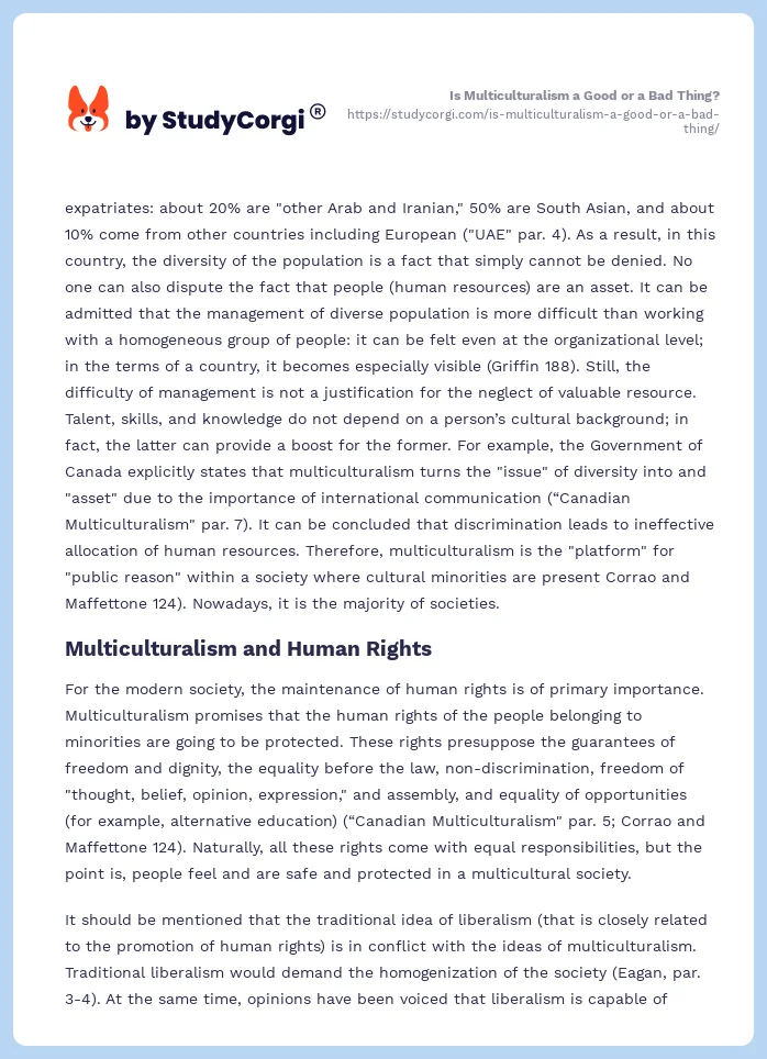 Is Multiculturalism a Good or a Bad Thing?. Page 2