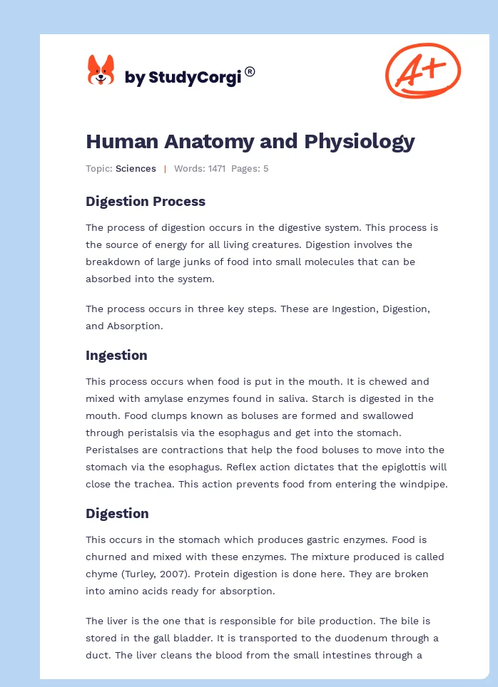 Human Anatomy and Physiology. Page 1
