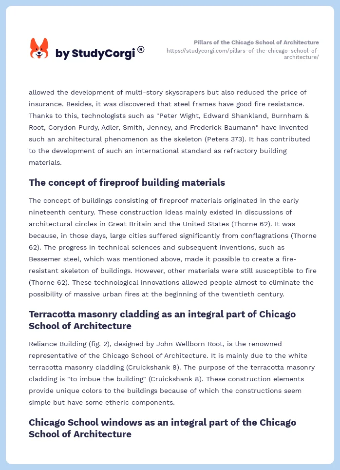 Pillars of the Chicago School of Architecture. Page 2