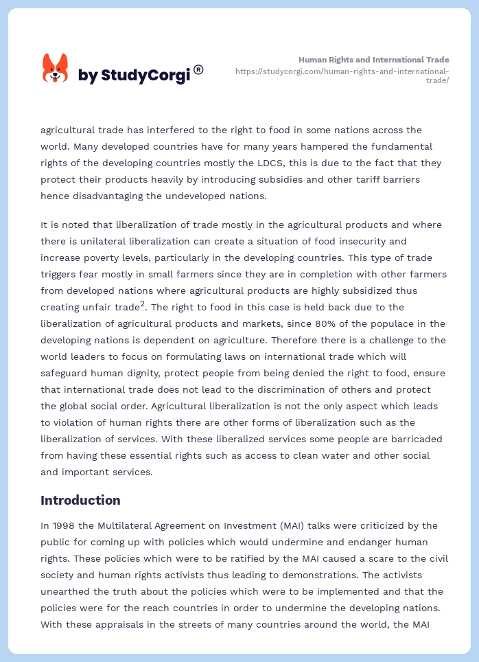 Human Rights and International Trade. Page 2