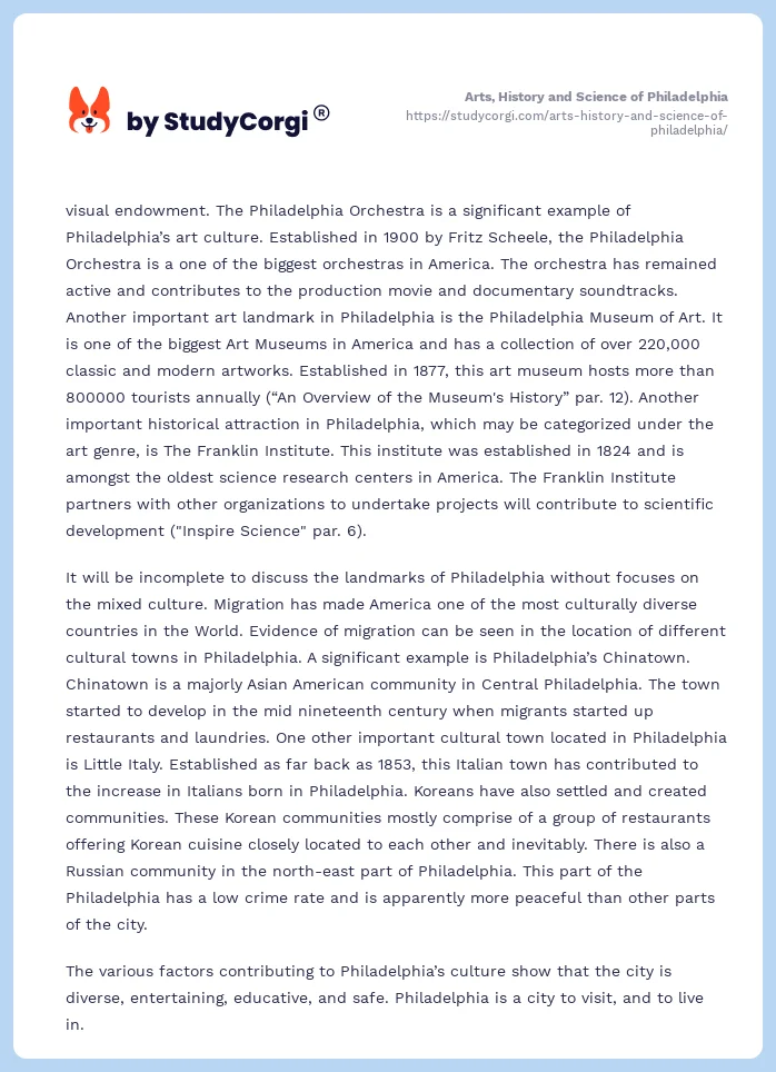Arts, History and Science of Philadelphia. Page 2