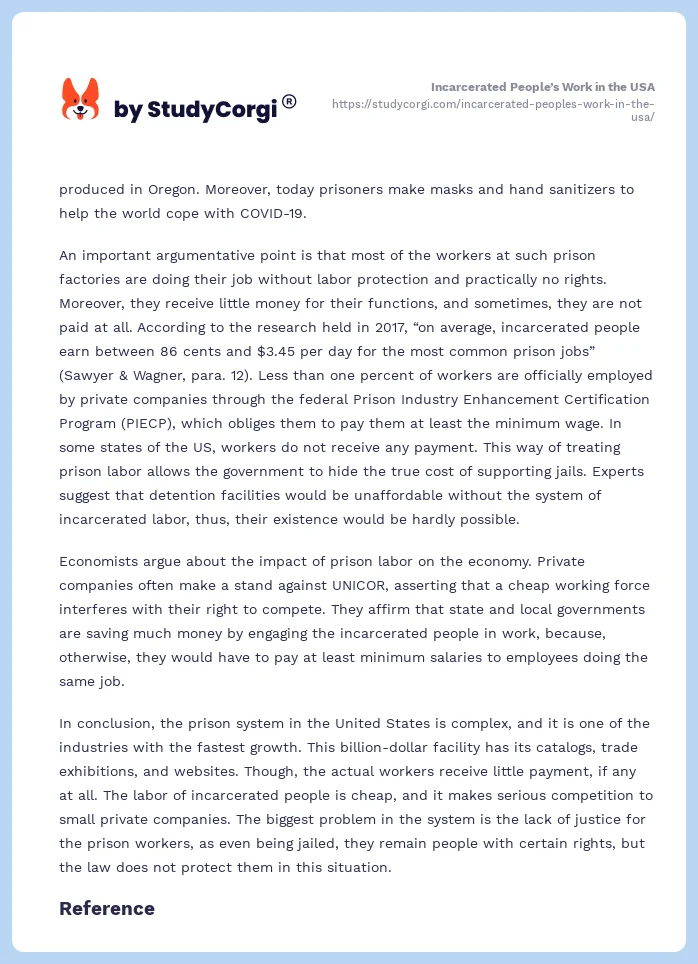 Incarcerated People’s Work in the USA. Page 2
