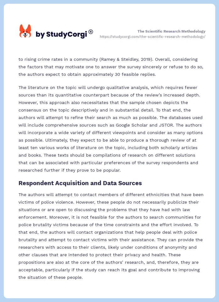 The Scientific Research Methodology. Page 2