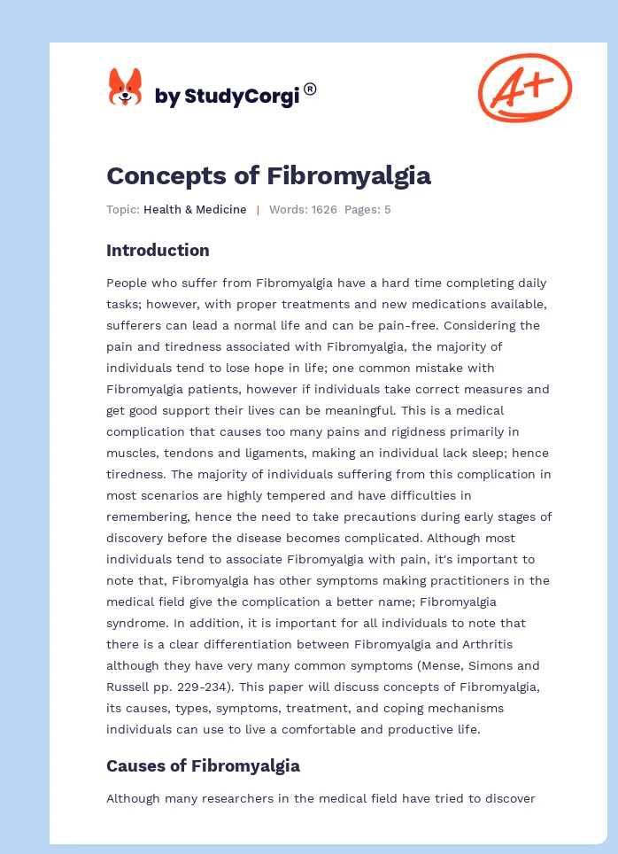 Concepts of Fibromyalgia. Page 1