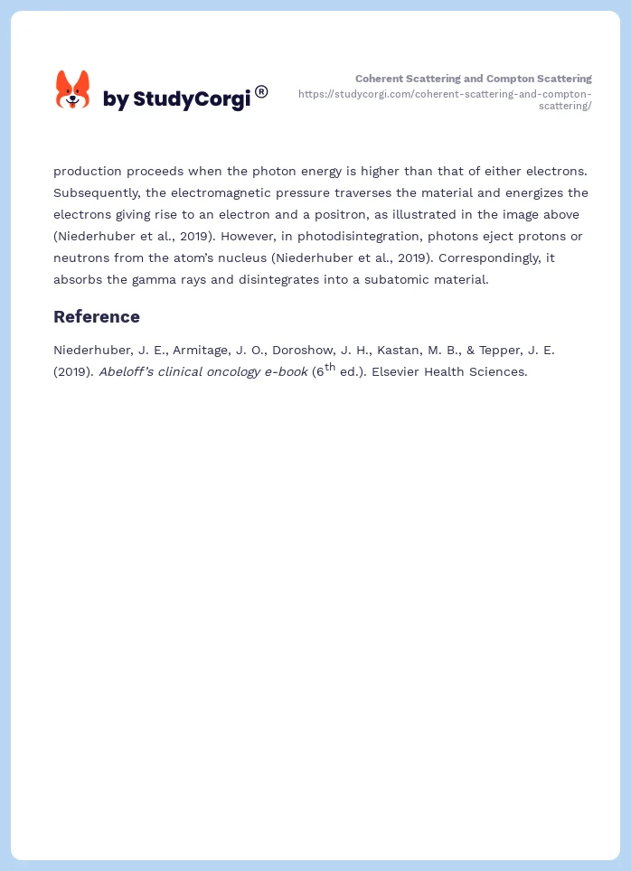 Coherent Scattering and Compton Scattering. Page 2