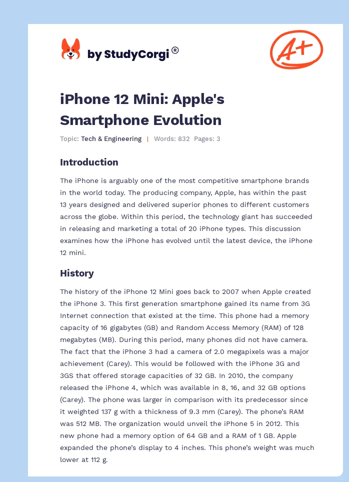 iPhone 12 Mini: Apple's Smartphone Evolution. Page 1