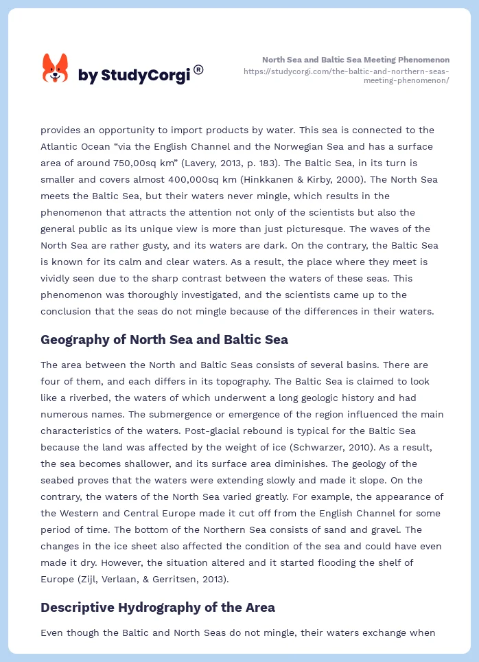 North Sea and Baltic Sea Meeting Phenomenon. Page 2