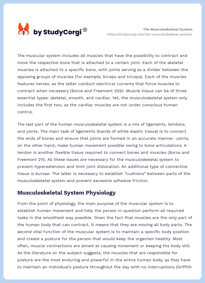 The Musculoskeletal System. Page 2