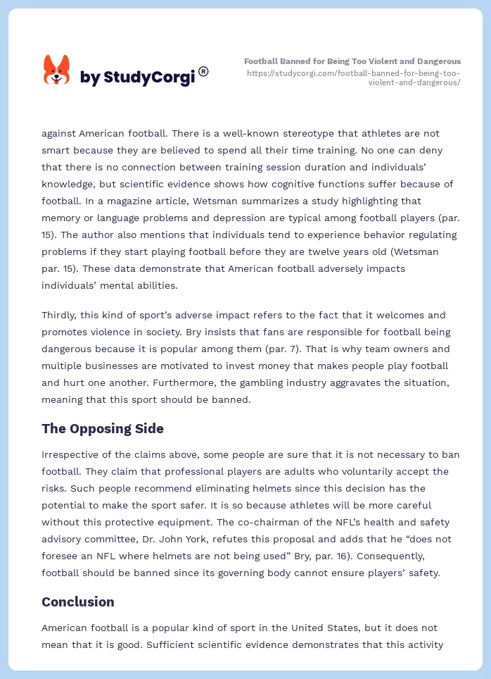 Football Banned for Being Too Violent and Dangerous. Page 2
