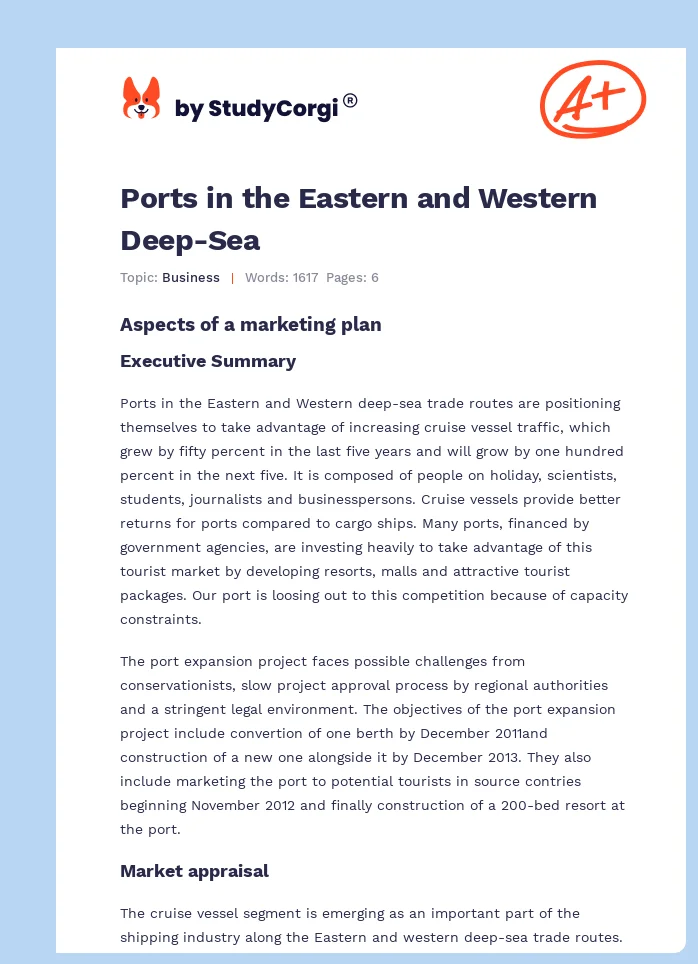 Ports in the Eastern and Western Deep-Sea. Page 1