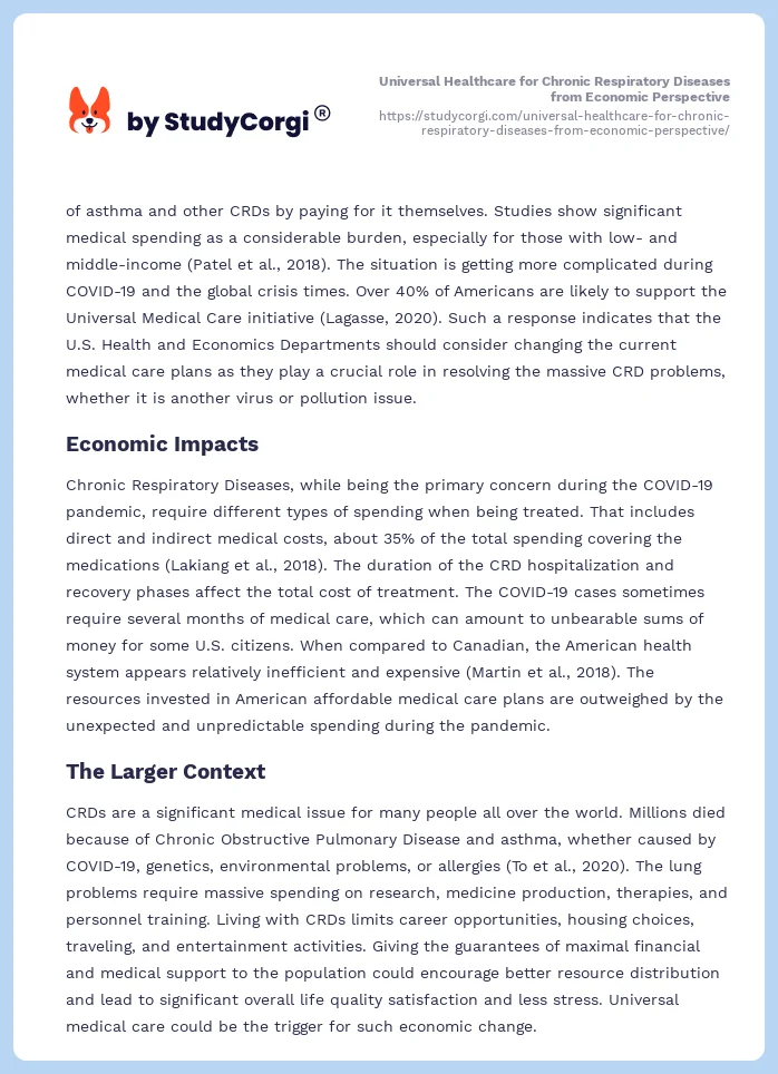 Universal Healthcare for Chronic Respiratory Diseases from Economic Perspective. Page 2