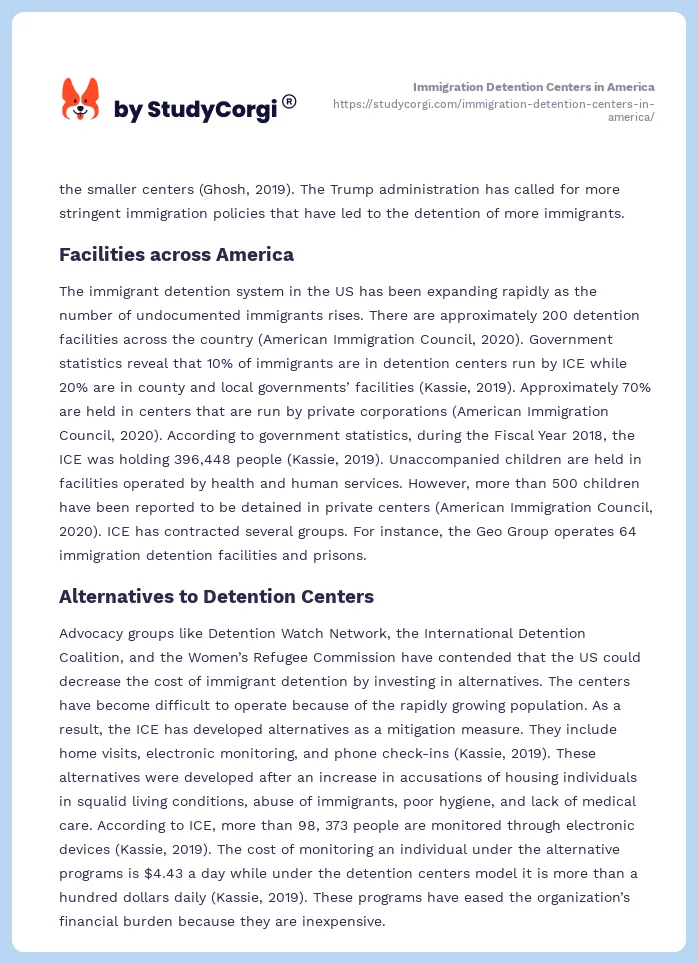 Immigration Detention Centers in America. Page 2