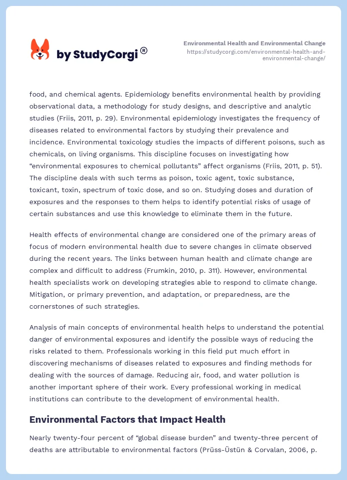 Environmental Health and Environmental Change. Page 2