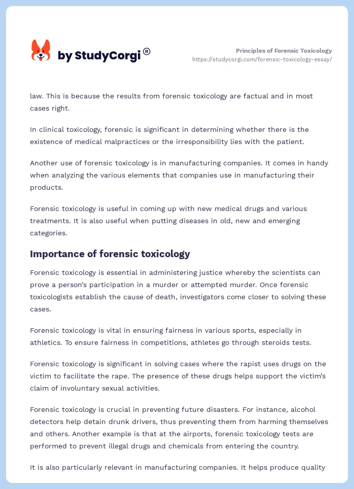 Principles of Forensic Toxicology. Page 2