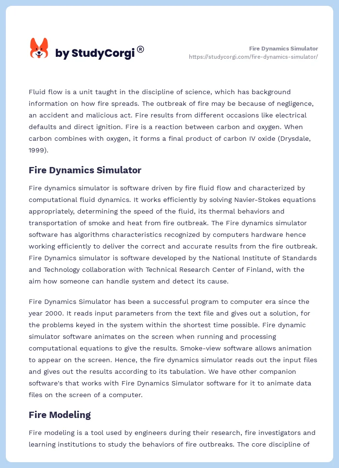 Fire Dynamics Simulator. Page 2