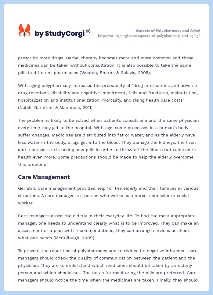 Aspects of Polypharmacy and Aging. Page 2